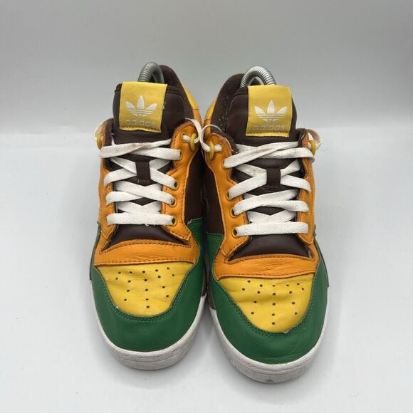 Adidas Originals Rivalry Human Made Men's Size 5.5 Leather MultiColor Sneakers - Picture 3 of 12